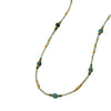 Wholesale Clavicle Chain Necklace With Blue Natural Stone Beads Geometric Style Electroplated For Women