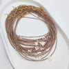 Wholesale Clavicle Chain Organic Glass Pendant Rhinestone Geometric Handwoven For Women
