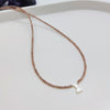 Wholesale Clavicle Chain Organic Glass Pendant Rhinestone Geometric Handwoven For Women