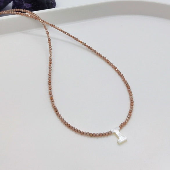 Wholesale Clavicle Chain Organic Glass Pendant Rhinestone Geometric Handwoven For Women
