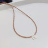 Wholesale Clavicle Chain Organic Glass Pendant Rhinestone Geometric Handwoven For Women