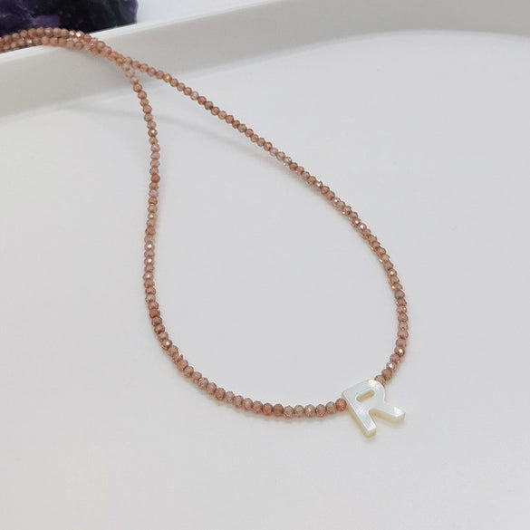 Wholesale Clavicle Chain Organic Glass Pendant Rhinestone Geometric Handwoven For Women