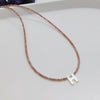 Wholesale Clavicle Chain Organic Glass Pendant Rhinestone Geometric Handwoven For Women