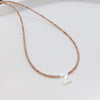 Wholesale Clavicle Chain Organic Glass Pendant Rhinestone Geometric Handwoven For Women