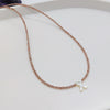 Wholesale Clavicle Chain Organic Glass Pendant Rhinestone Geometric Handwoven For Women
