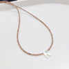 Wholesale Clavicle Chain Organic Glass Pendant Rhinestone Geometric Handwoven For Women
