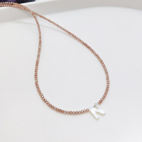Wholesale Clavicle Chain Organic Glass Pendant Rhinestone Geometric Handwoven For Women