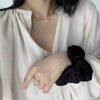 Wholesale Clavicle Chain 925 Silver 14K Gold Natural Freshwater Pearl Nearly Round Retro Minimalist