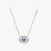 Wholesale Clavicle Chain Silver 925 Sterling Geometric Eye Design Electroplated For Women