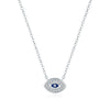 Wholesale Clavicle Chain Silver 925 Sterling Geometric Eye Design Electroplated For Women