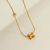 Wholesale Clavicle Chain 316L Stainless Steel And 316L Stainless Steel With English Letter Pendant Electroplating Style For Women