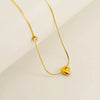 Wholesale Clavicle Chain 316L Stainless Steel And 316L Stainless Steel With English Letter Pendant Electroplating Style For Women