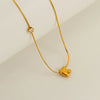 Wholesale Clavicle Chain 316L Stainless Steel And 316L Stainless Steel With English Letter Pendant Electroplating Style For Women