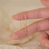 Wholesale Clavicle Chain 925 Sterling Silver Cross Geometric Pattern 14K Gold Plated For Women