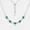 Wholesale Clavicle Chain Women's S925 Silver Inlaid Diamond Retro Geometric Style