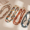 Wholesale Clavicle Necklace Handmade Asymmetrical Doublelayer Geometric Shell Beaded For Women