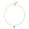 Wholesale Clavicle Necklace Pendant Stainless Steel Natural Stone Geometric Design 18K Gold Plated