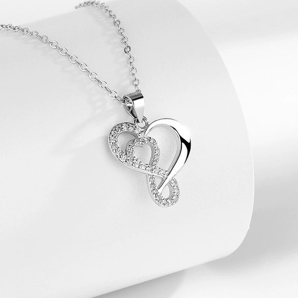 Wholesale Clavicle Necklace S925 Sterling Silver Infinite Geometric Light Luxury