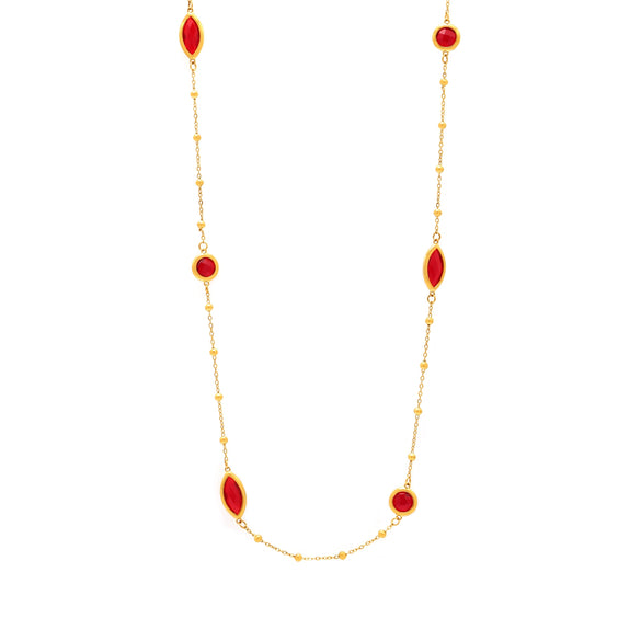 Wholesale Clavicle Necklace 316L Stainless Steel Geometric Electroplated For Women