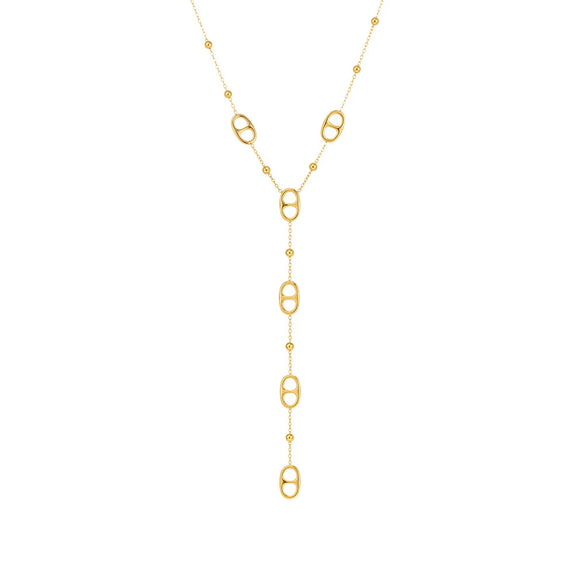 Wholesale Clavicle Necklace 316L Stainless Steel Light Luxury Style Geometric Electroplating For Women