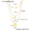 Wholesale Clavicle Necklace 316L Stainless Steel 316L Stainless Steel Geometric Electroplated For Women