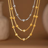 Wholesale Clavicle Necklace 316L Stainless Steel 316L Stainless Steel Highpolished Heart Geometric Light Luxury Electroplated Jewelry For Women