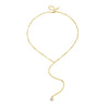 Wholesale Clavicle Necklace 925 Sterling Silver Natural Cultured Pearl Geometric Long Tassel Chain For Women