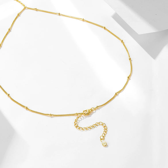 Wholesale Clavicle Necklace 925 Sterling Silver Natural Cultured Pearl Geometric Long Tassel Chain For Women