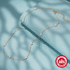 Wholesale Clavicle Necklace 925 Sterling Silver Pearl Geometric Electroplated For Women
