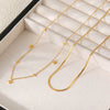 Wholesale Clavicle Necklace 316L Stainless Steel Geometric Star Electroplating Style For Women