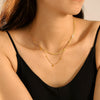 Wholesale Clavicle Necklace 316L Stainless Steel Geometric Star Electroplating Style For Women