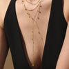 Wholesale Clavicle Necklace 316L Stainless Steel 316L Stainless Steel Geometric Electroplated Tassel Disc Yshaped Light Luxury Style For Women