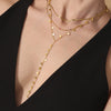 Wholesale Clavicle Necklace 316L Stainless Steel 316L Stainless Steel Geometric Electroplated Tassel Disc Yshaped Light Luxury Style For Women