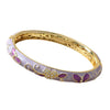 Wholesale Cloisonné Bracelet For Women Filigree Enamel Round Carved Tulip Vintage Palace Style Electroplated