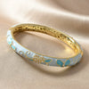 Wholesale Cloisonné Bracelet For Women Filigree Enamel Round Carved Tulip Vintage Palace Style Electroplated