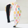 Wholesale Cloth Easter Egg Hair Hoop With Bunny Print And Diamond Design For Women