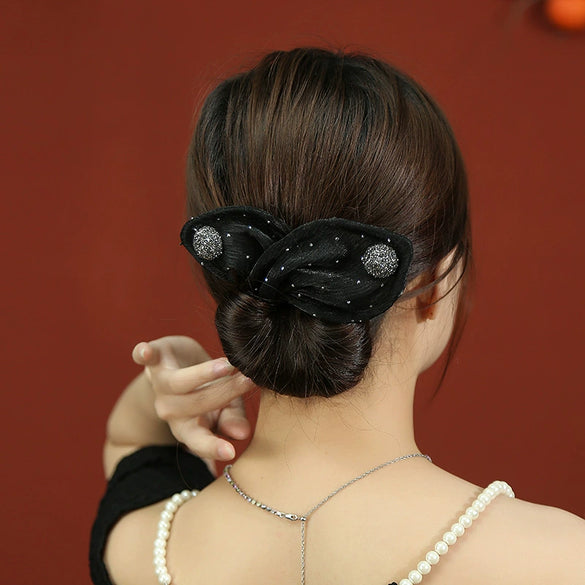 Wholesale Cloth Handmade Bow Twist Clip Hairpin Headwear