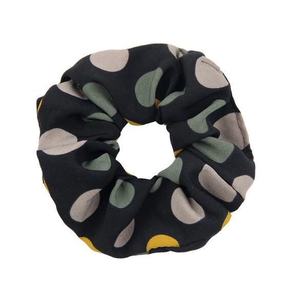 Wholesale Cloth Handmade Geometric Natural Style Big Round Point Large Intestine Ring Hair Ring For Girls