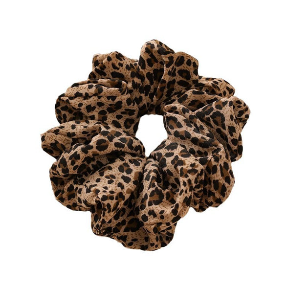 Wholesale Cloth Handmade Leopard Print Intestine Hair Band For Women Highend Fashion Hair Accessories