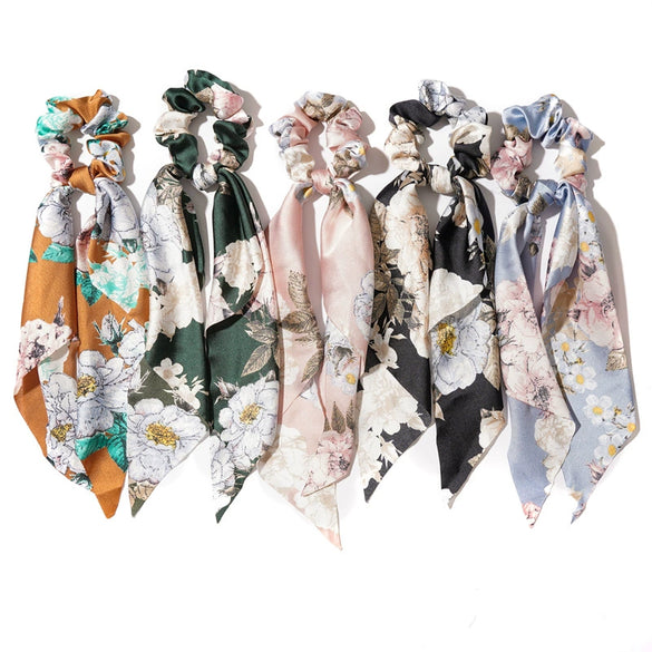 Wholesale Cloth Handmade Minimalist High Elasticity Triangle Streamer Hair Ring Women's Hair Accessories