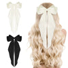 Wholesale Cloth Handmade Retro Ribbon Bow Spring Clip Hairpin For Women