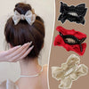Wholesale Cloth Handmade Women's Mesh Bowknot Horsetail Clamp Hair Accessory