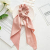 Wholesale Cloth Headwear Women's Hair Tie Ponytail Long Streamer Large Intestine Circle Floral Seiko Design
