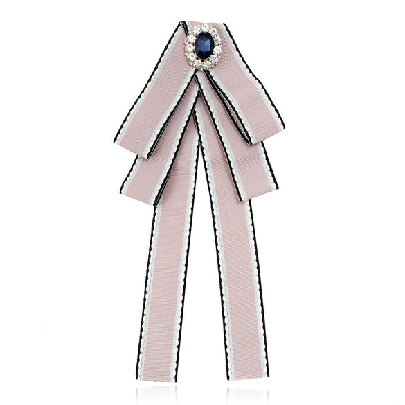 Wholesale Cloth Knitted Tie Bow Pattern Retro British Academy Style Decoration Jewelry