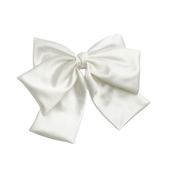 Wholesale Cloth Simple Handmade Bow Spring Clip Hair Accessories For Women