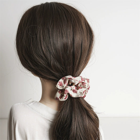 Wholesale Cloth Sweet High Elasticity Seiko Large Intestine Hair Ring Women's Ponytail Head Accessory