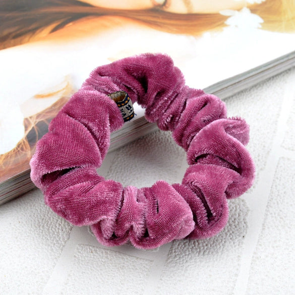 Wholesale Cloth Velvet Hair Ties Pure Handmade Hair Accessories