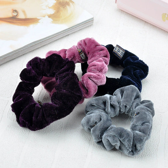 Wholesale Cloth Velvet Hair Ties Pure Handmade Hair Accessories