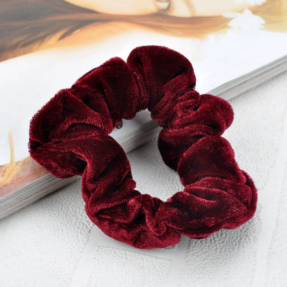 Wholesale Cloth Velvet Hair Ties Pure Handmade Hair Accessories