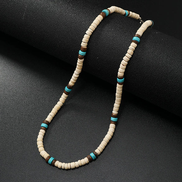 Wholesale Coconut Shell Geometric Style Necklace
